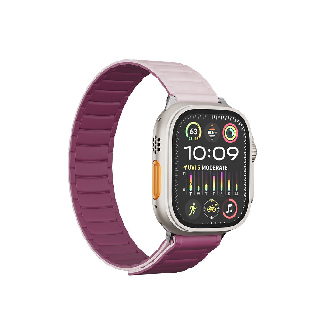 Levelo Stella Silicone Watch Strap with Magnet, 49/46 mm