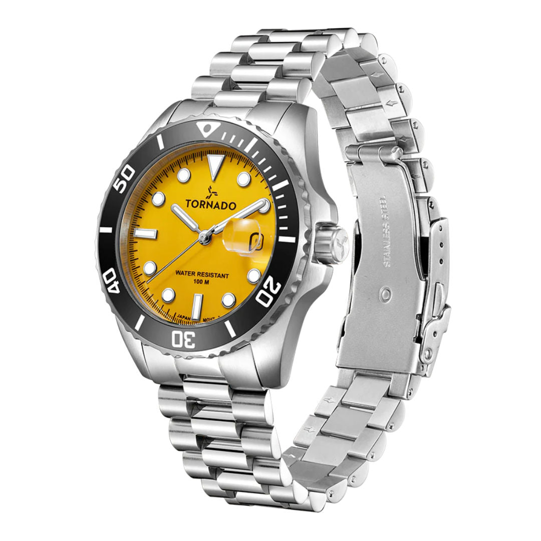 Tornado Men's 3-Hand Analog With Date Display Watch, T22001 Series