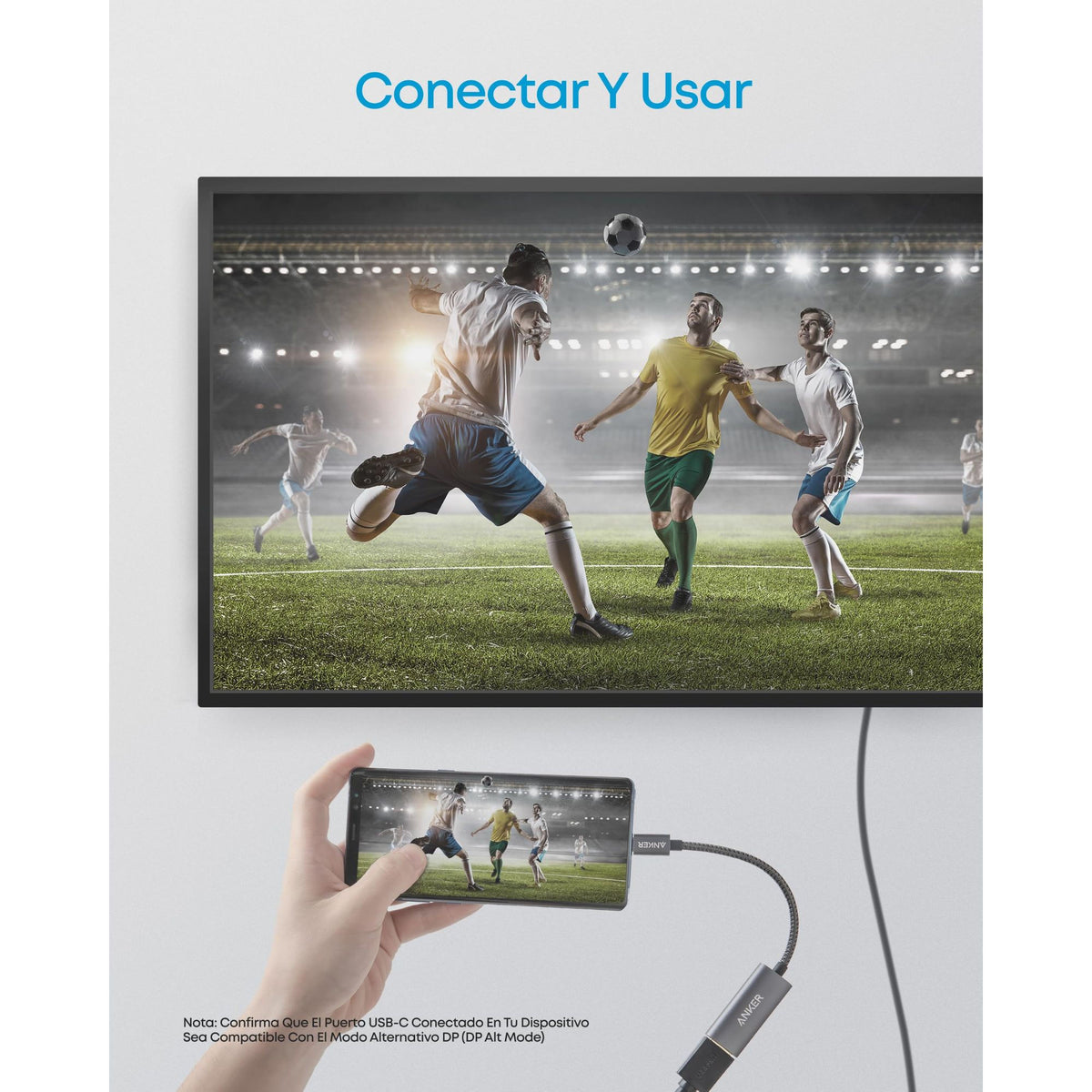 Anker 310 USB-C to HDMI Adapter, Gray