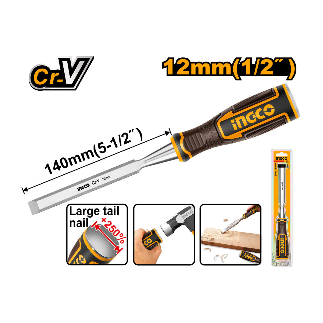 INGCO Wood Chisel, Cr-V Steel