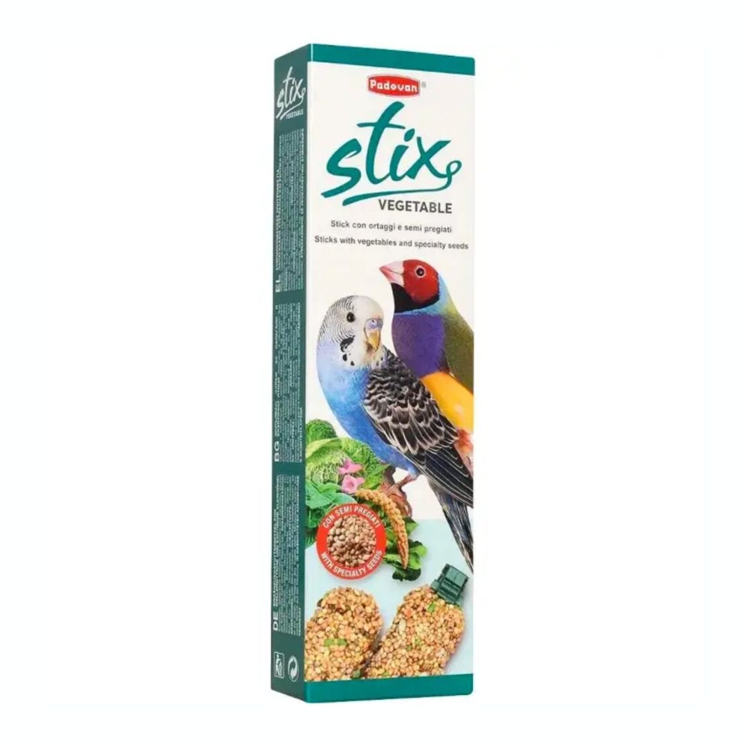 Padovan Stix Veggie Treat For Budgies & Finches, 100g