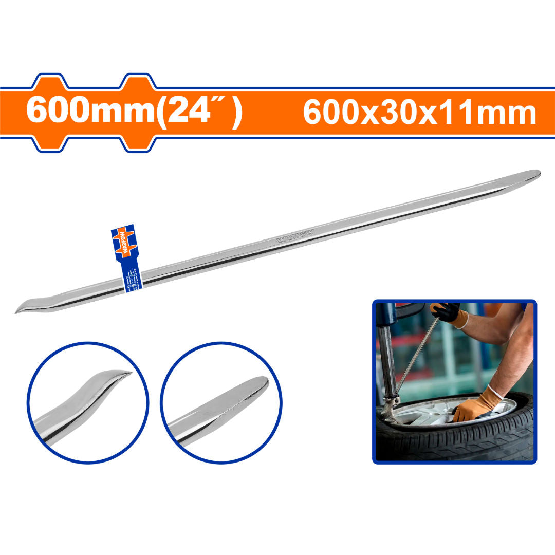 مفتاح إطارات WADFOW 600 × 30 × 11 مم، فولاذ كربوني، مطروق ومطلي بالكروم