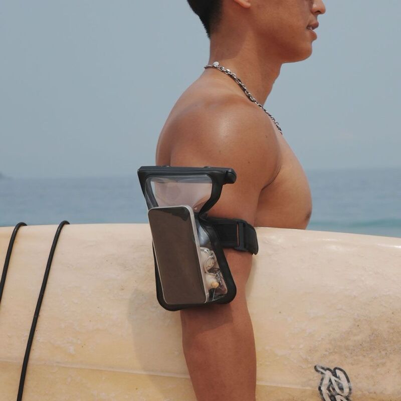 Blupebble Splash Waterproof Phone Pouch, Black