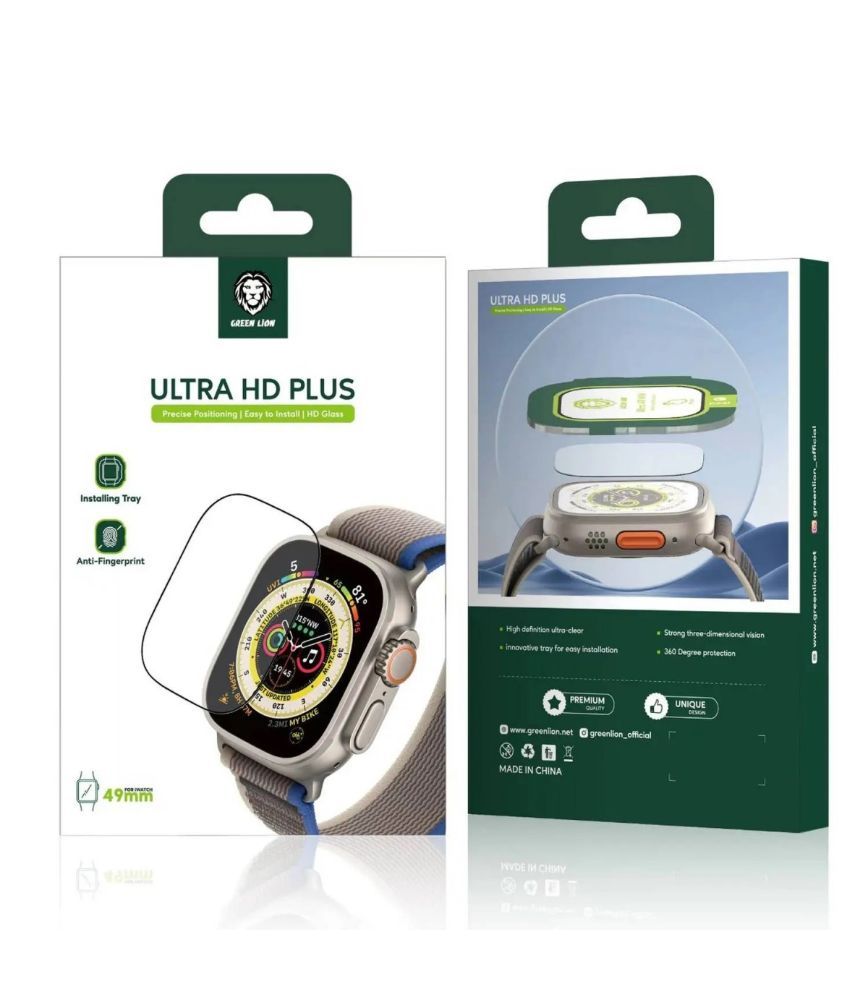 Green Lion Ultra HD Plus Glass-Apple Watch 49mm-Clear
