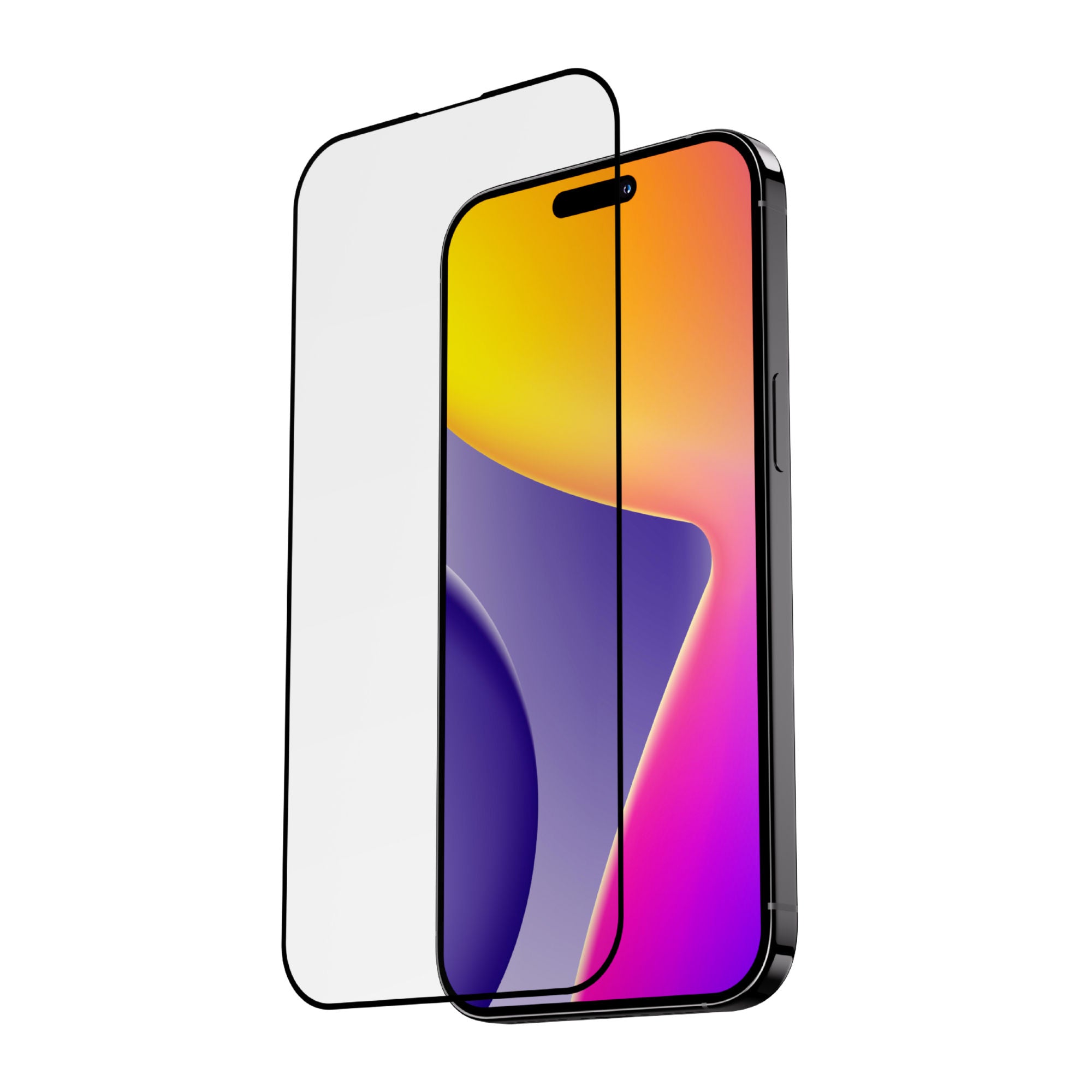 Blupebble Graphene Tempered Glass 2.5D Screen Protector with Applicator for iPhone 15 Series