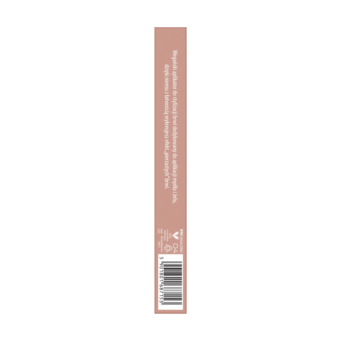 NAM Feather Brow Brush, Dual-Action Vegan Brow Styling Tool