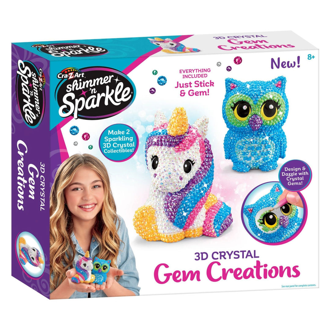 Cra-Z-Art Shimmer n Sparkle 3D Crystal Gem Creations Craft Kit