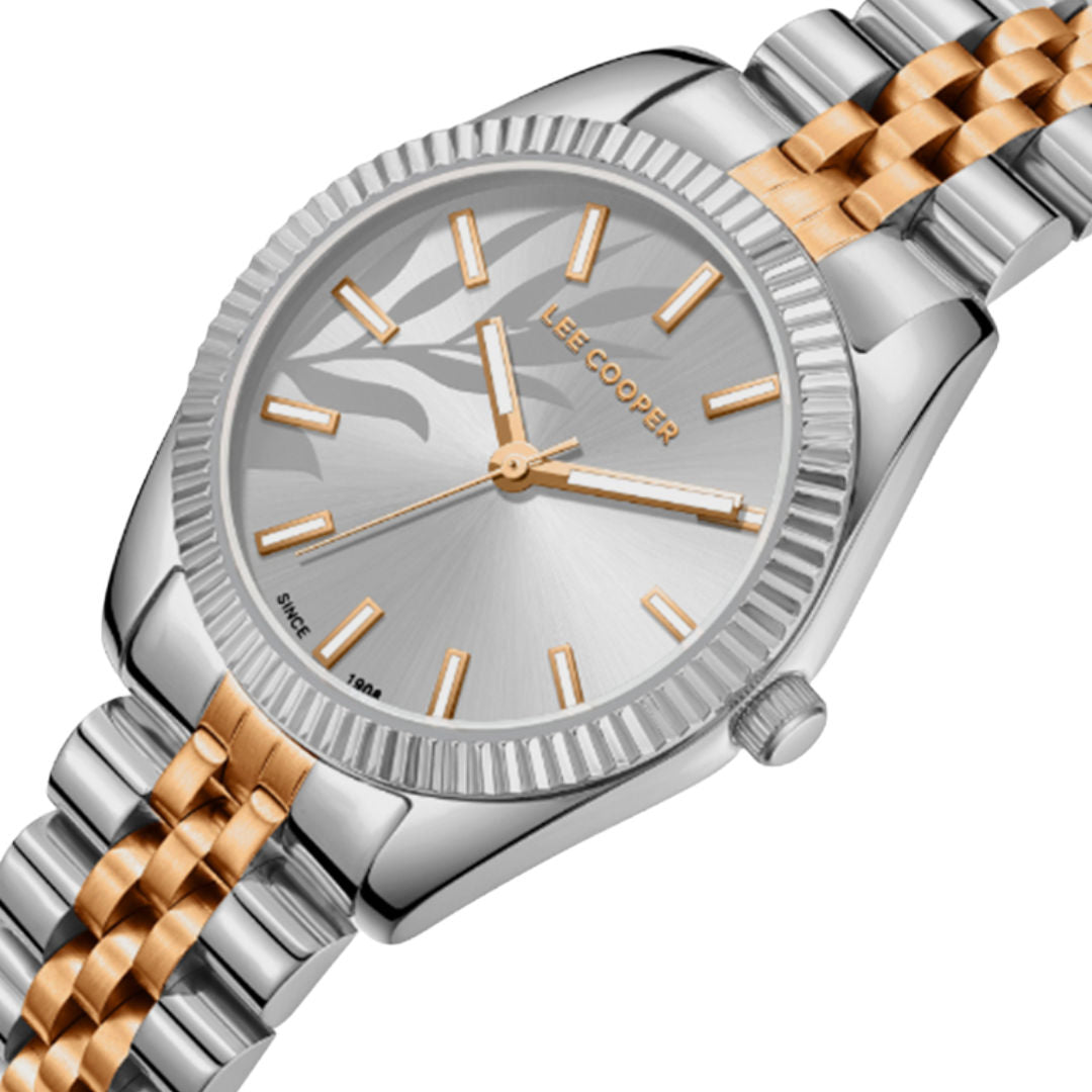 Lee Cooper Women's Analog Silver Dial Watch, LC08102.530