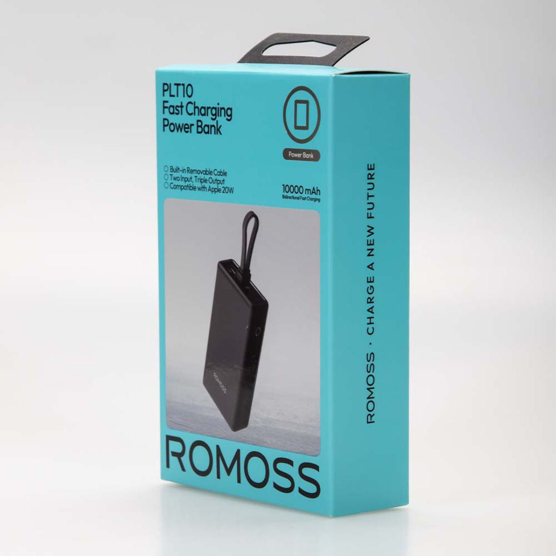 Romoss 10000mAh PD Power Bank and Fast Charger, 22.5W, PLT10A