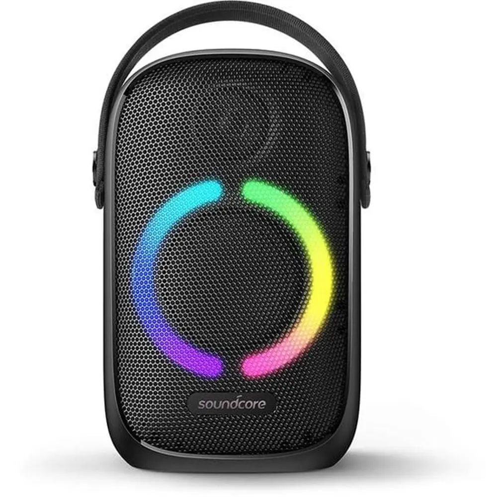 Anker Soundcore Rave Neo Portable Bluetooth Speaker, BassUp Technology, LED Lights, IPX7, 18H Playtime, Black