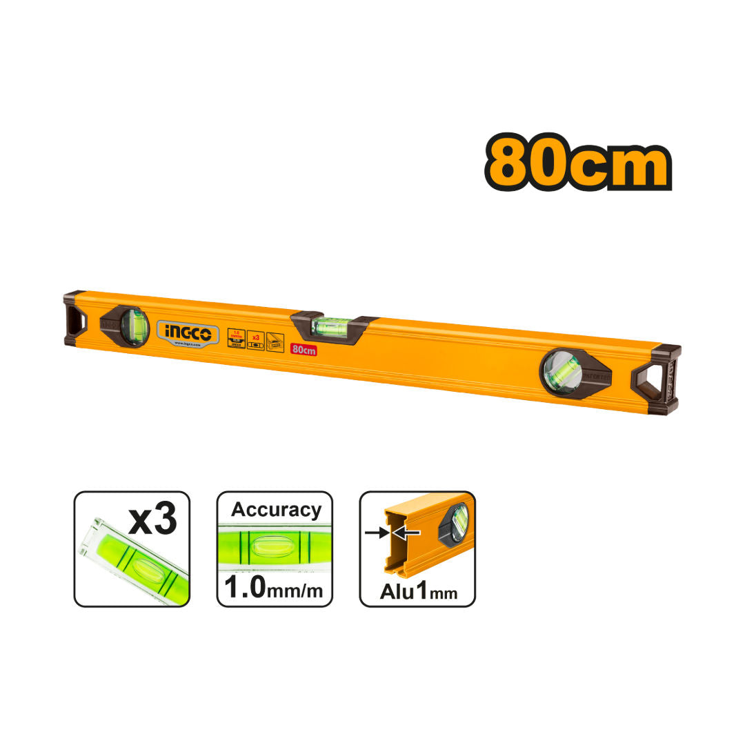 INGCO Spirit Level,  Aluminum, 1mm