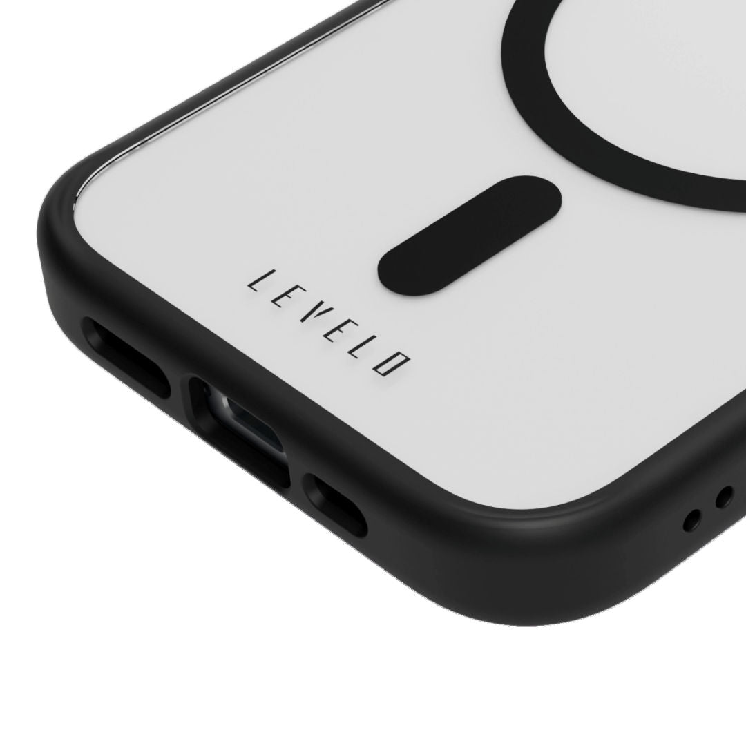 Levelo MagSafe Solo Case For iPhone 15 Pro/15 Pro Max, Clear View Technology, 3H Scratch Resistance