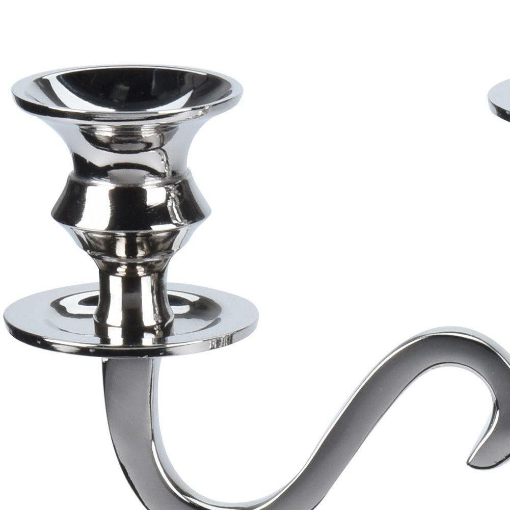 Aluminum 3-Light Candle Holder, 39cm