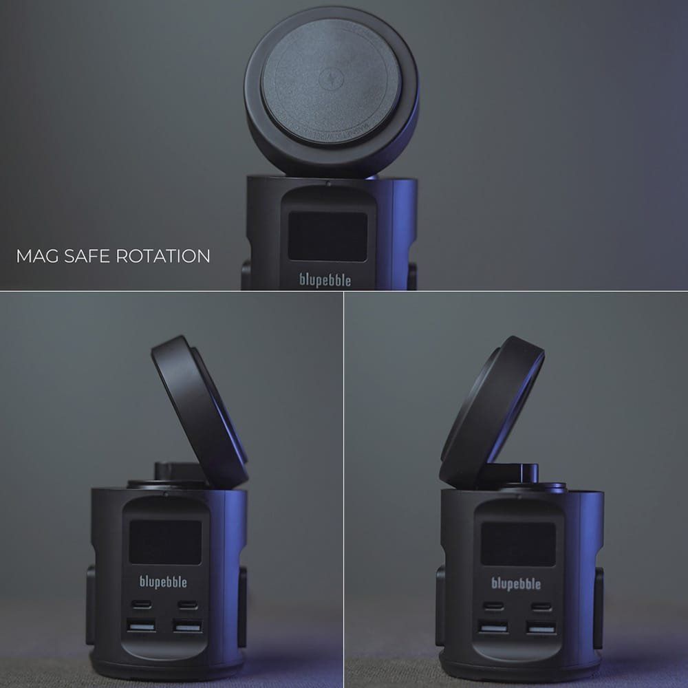 Blupebble Magpod Hub Usb-C Power Delivery And Usb-A Qc3.0 65W Black