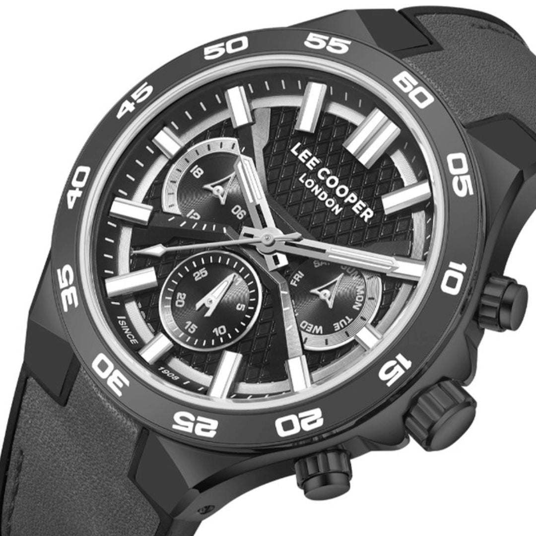 Lee Cooper Men's MultiFunction Gray Dial Watch, LC08066.066