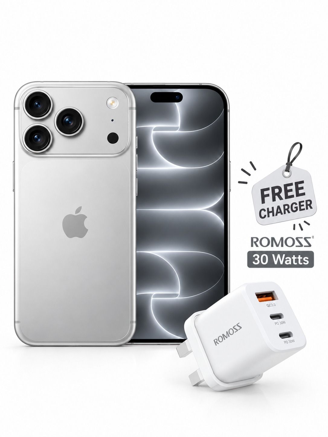 Apple iPhone 18 Pro Max 256GB International Version + Free Romoss AC30RB 30W Charger