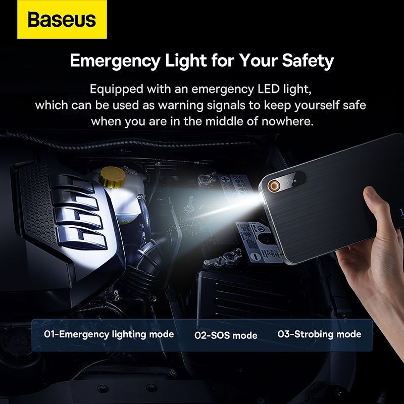 Baseus Car Jump Starter EnergyPro 1200A Black