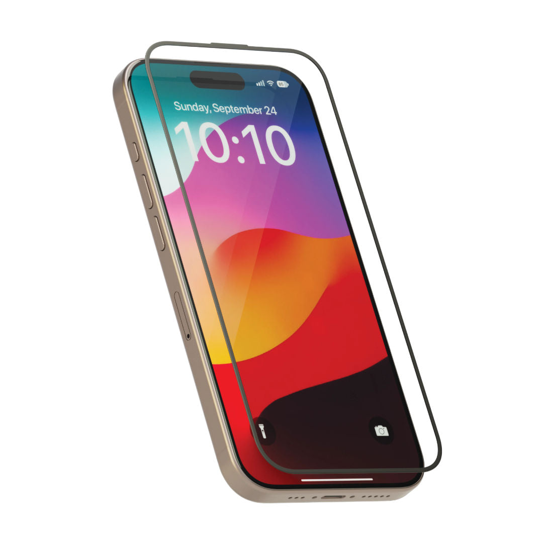 Levelo Full Screen Soft Edge Twice-Tempered Glass for iPhone 15 Series, Full Screen Protection