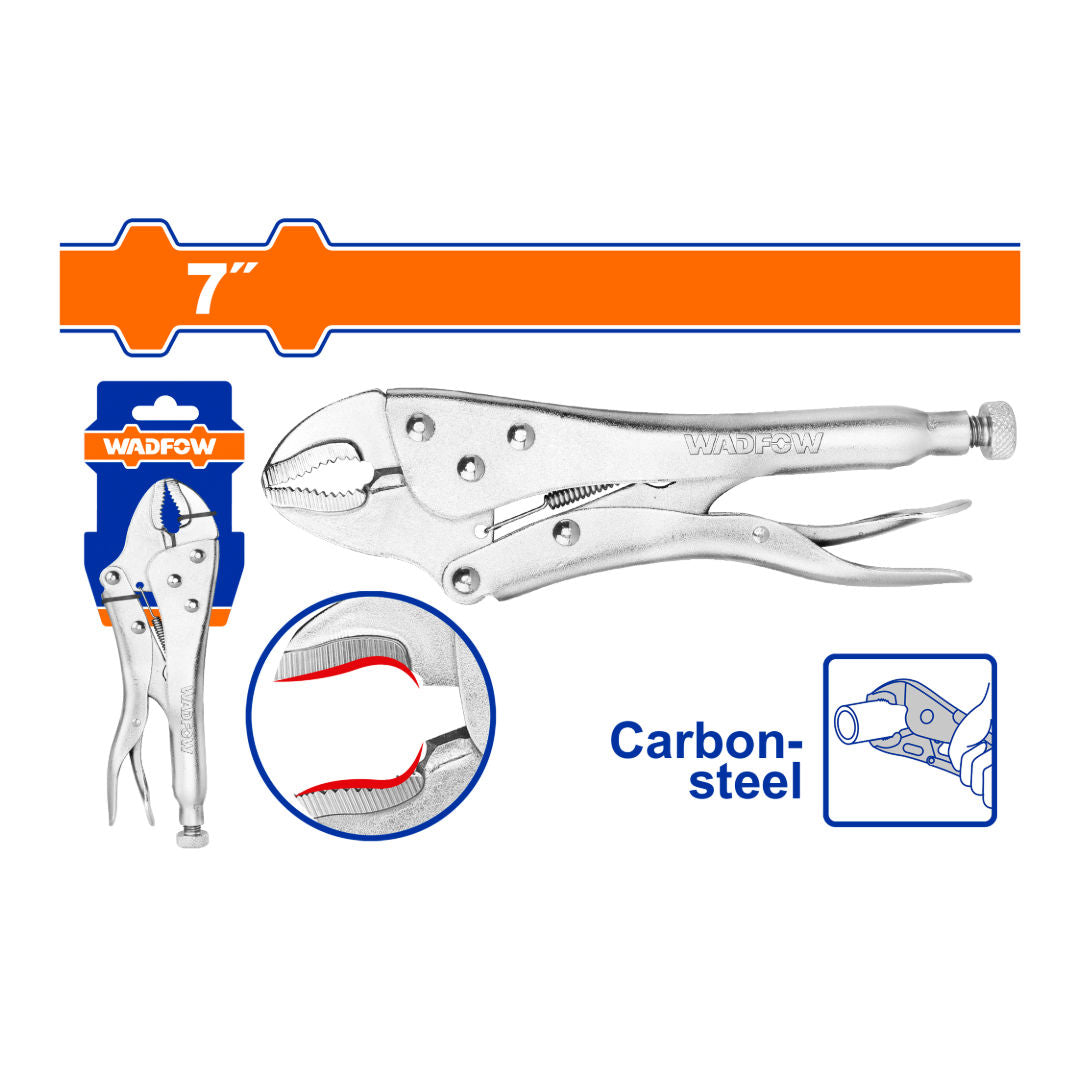WADFOW Curved Jaw Locking Plier, HRC 38-48