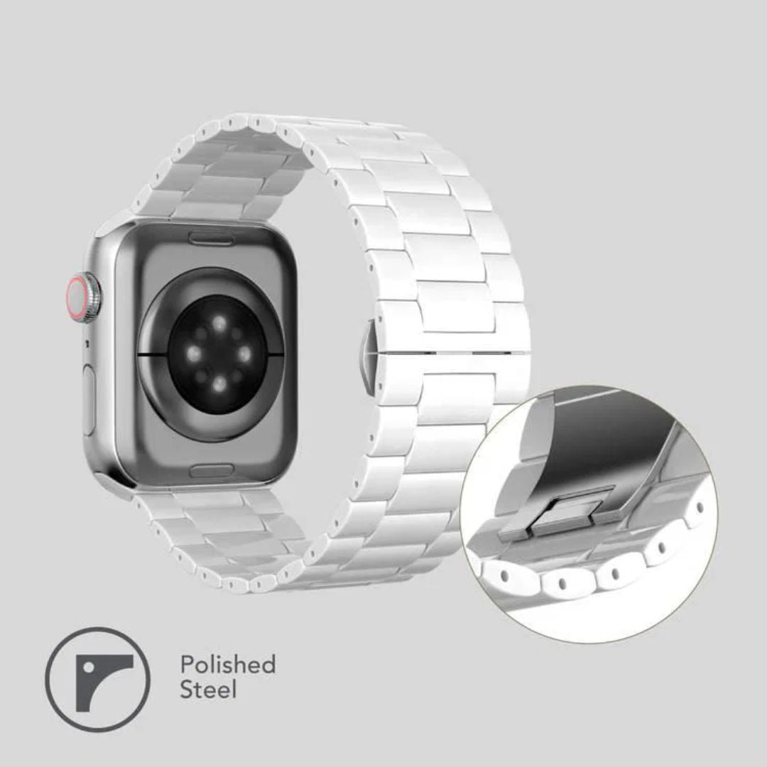 Levelo Nocturne Three Strain Ceramic Watch Strap For Apple Watch, 38/40/41 mm