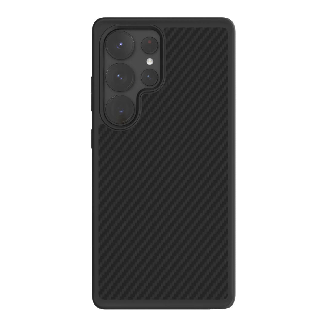 Levelo OX Carbon Case For Samsung S25 Ultra, Black