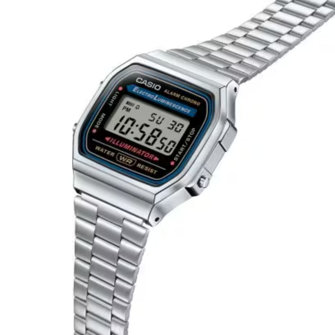 Casio Men's Digital Silver Dial Watch, A168WA-1W