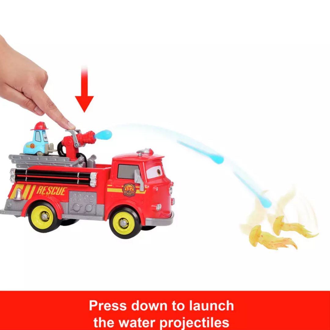 Disney Pixar Cars Radiator Springs Race & Rescue Fire Fighting Red & Guido Playset