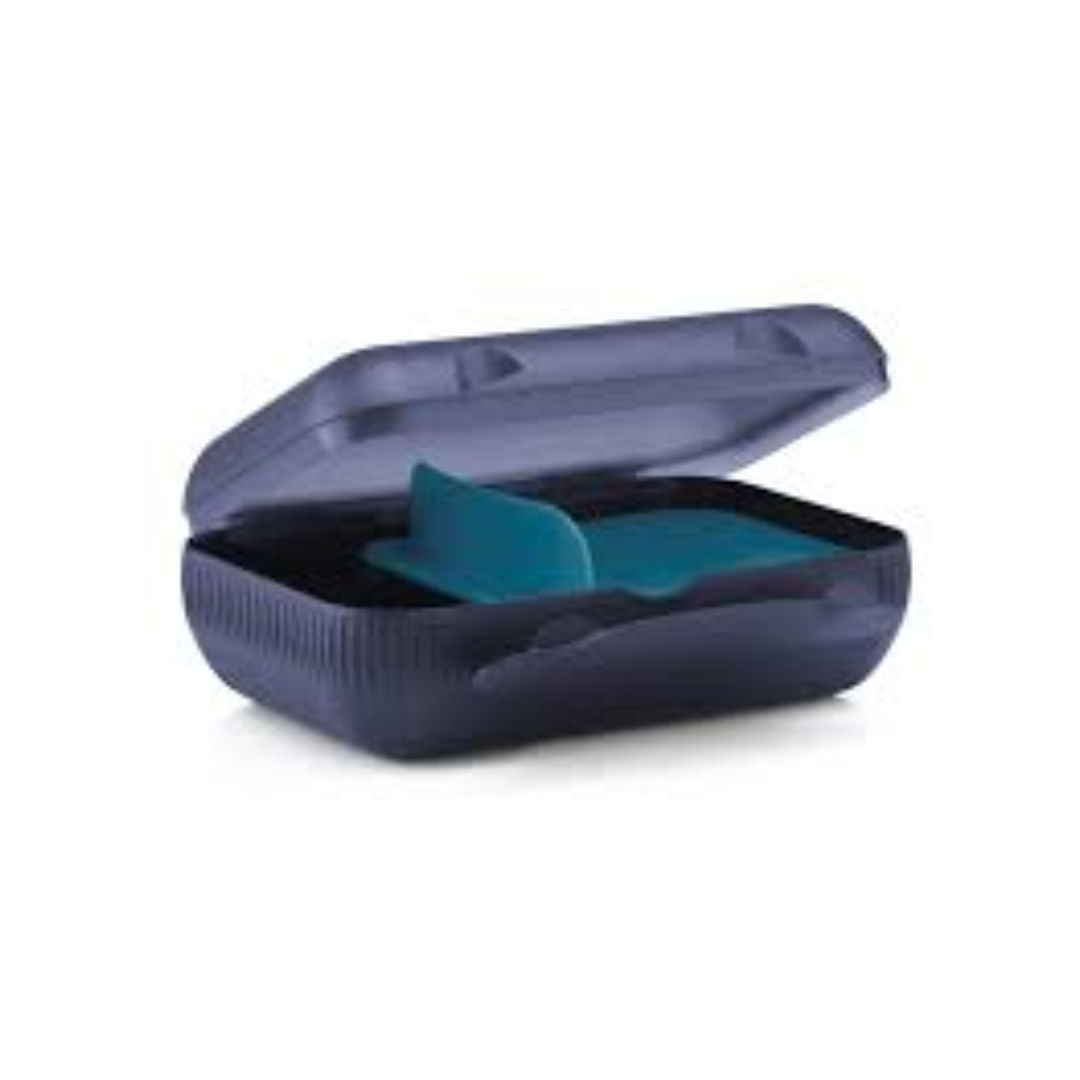 Tupperware Everyday Plastic Lunch Box, Dark Blue