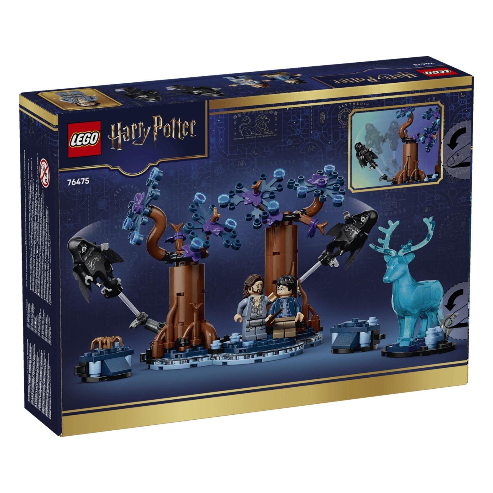 LEGO Harry Potter 76475 Forbidden Forest Expecto Patronum Building Toy Set, 244 Pieces for Girls and Boys Ages 7 Years and Above