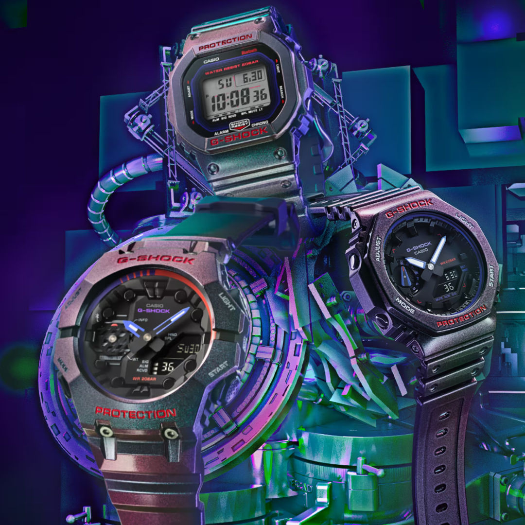 ساعة كاسيو G-Shock الرقمية المزودة بتقنية البلوتوث، طراز DWB5600AH-6D
