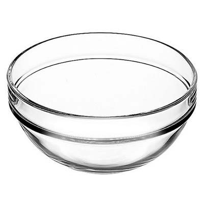 Pasabahce Chefs Nappy Line Glass Bowl Set, 6 Piece