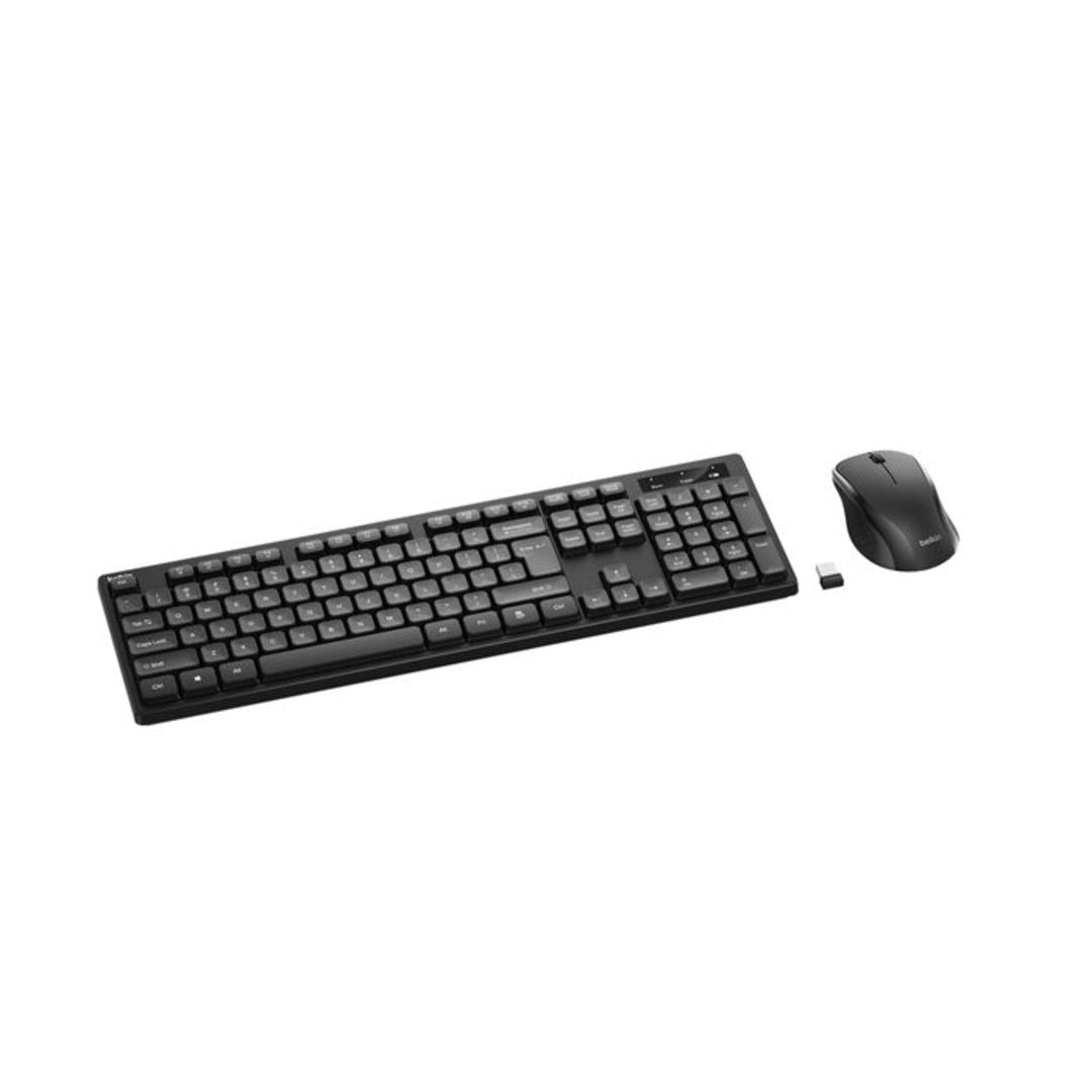 Belkin Connect Pro Wireless Keyboard and Mouse, Arabic English, Black