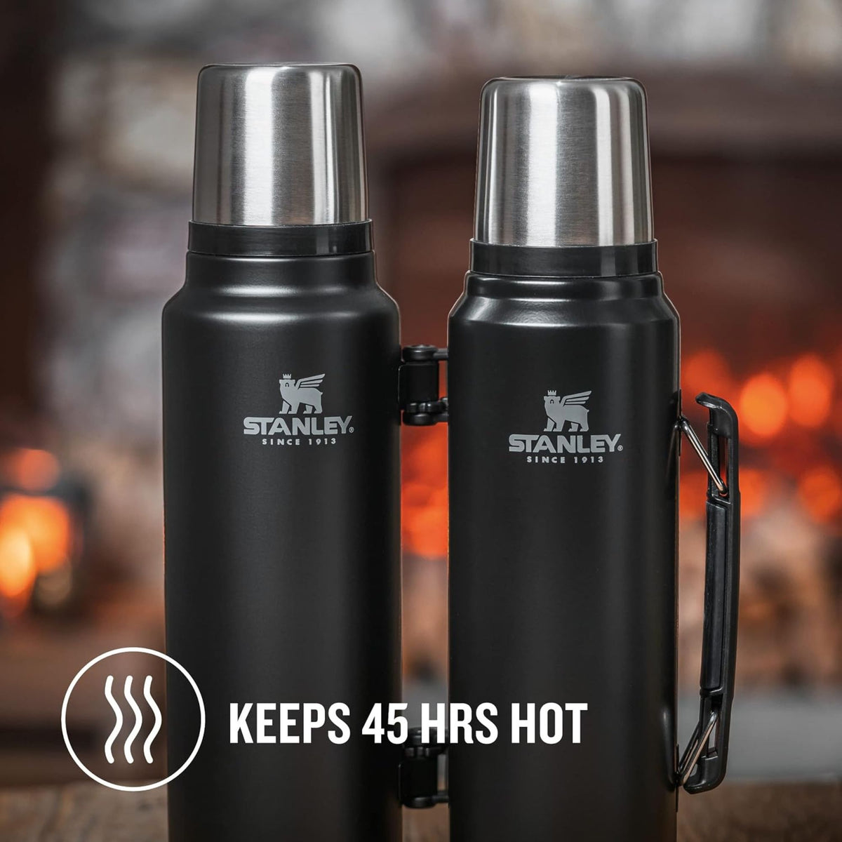 Stanley Classic Legendary Vacuum Insulated Bottle, 2.0 QT / 1.9L Heavy-Duty Thermos