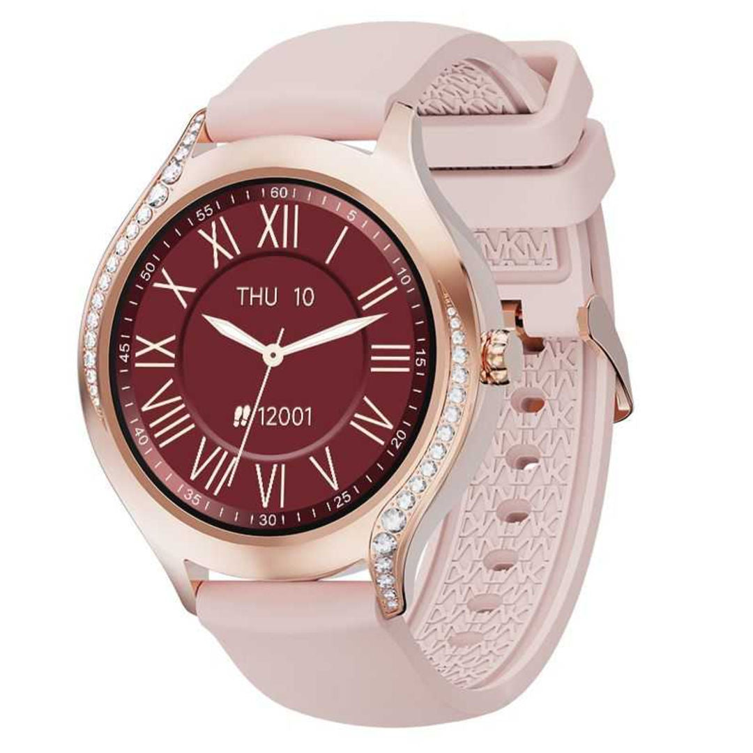 Dudao W22 1.19inch AMOLED Bluetooth 5.3 Smart Watch, Pink