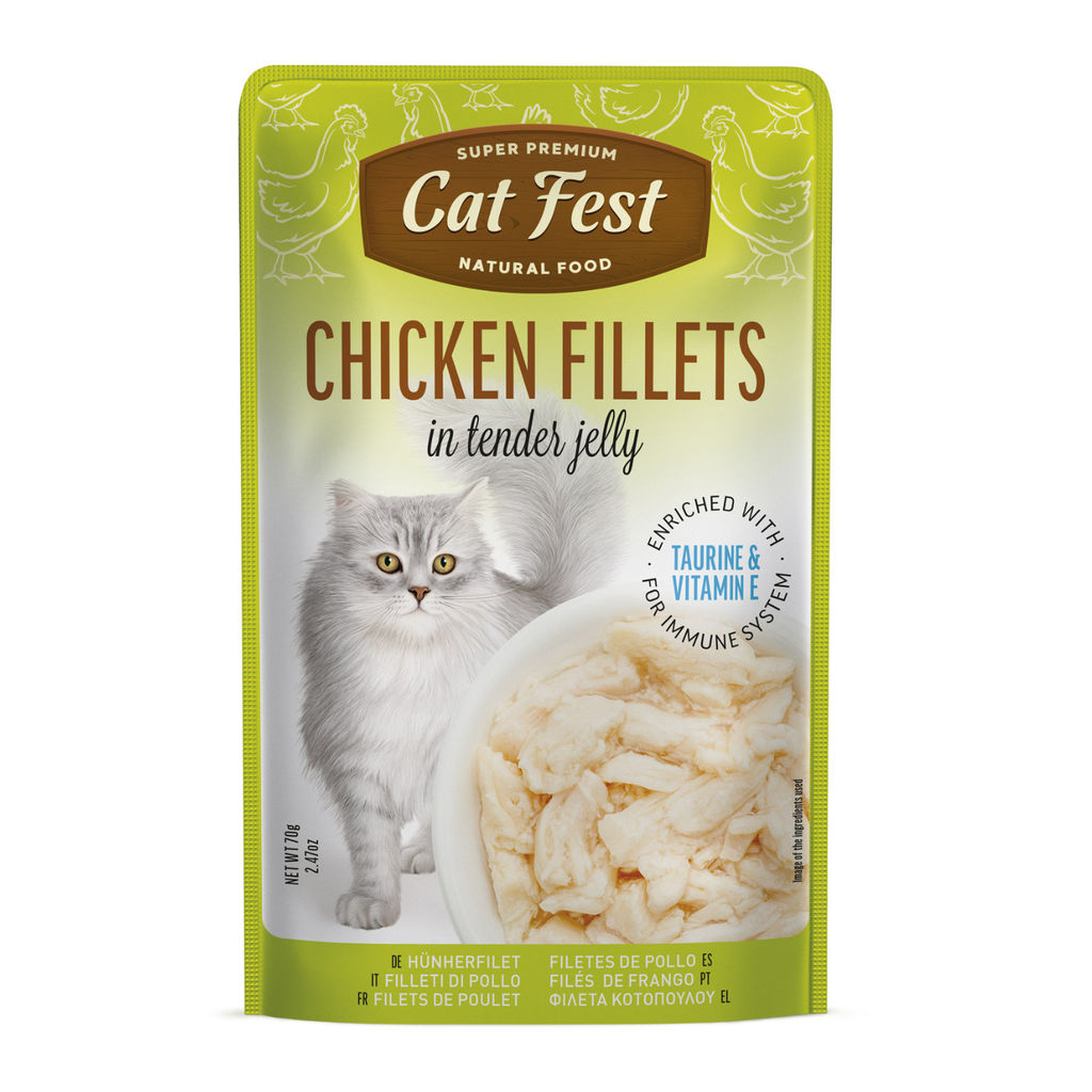 Cat Fest Fillets In Tender Jelly For Cats, 70g