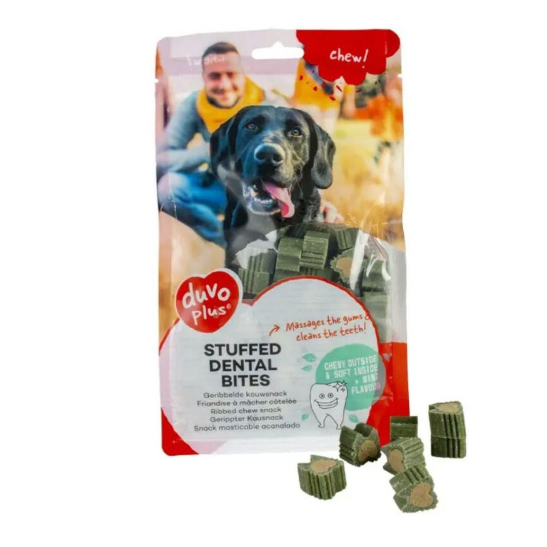 Duvo+ Chew! Stuffed Dental Bites, 1cm, 140-Pieces, 420gm, Green