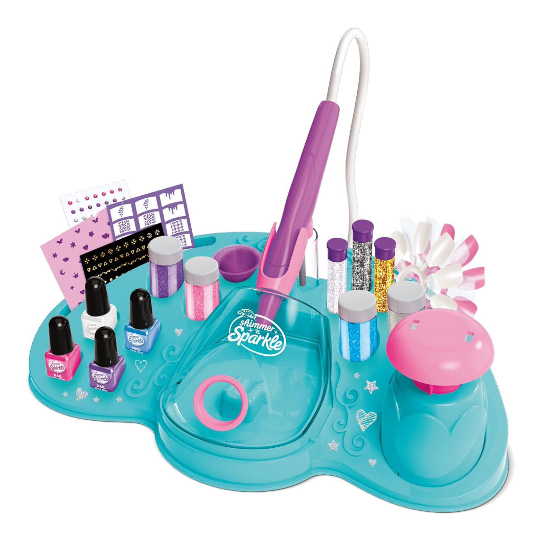 مجموعة Cra-Z-Art Sparkle Glitter & Shimmer لتزيين الأظافر بالبخاخة، للأطفال من عمر 8 سنوات فما فوق