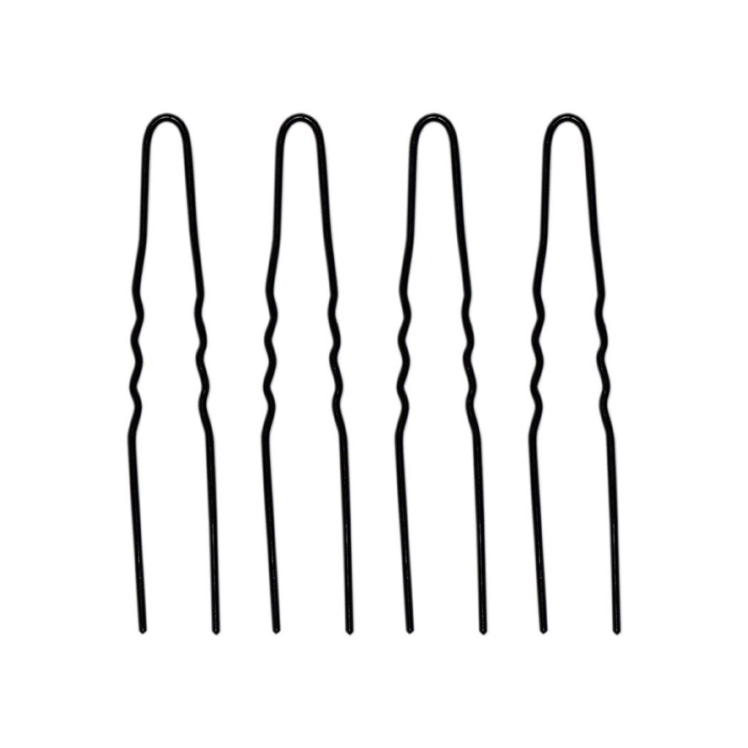 Locatelli Hair Pin Comune N.30, Waved Black, 500gm