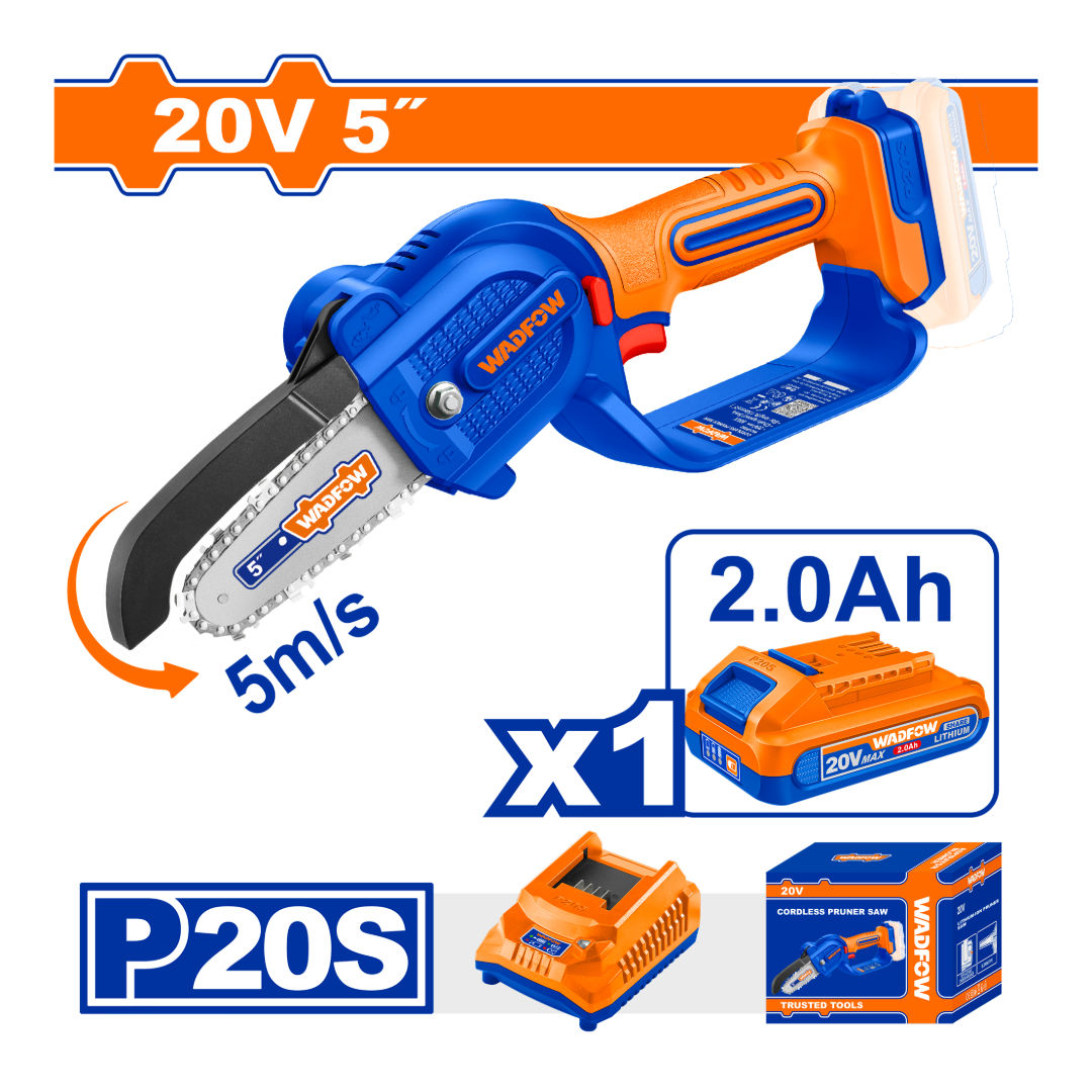 WADFOW Cordless Pruner Saw, 20V