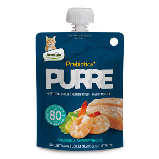 Dentalight Prebiotics+ Purre creamy Treats For Cats, 85gm