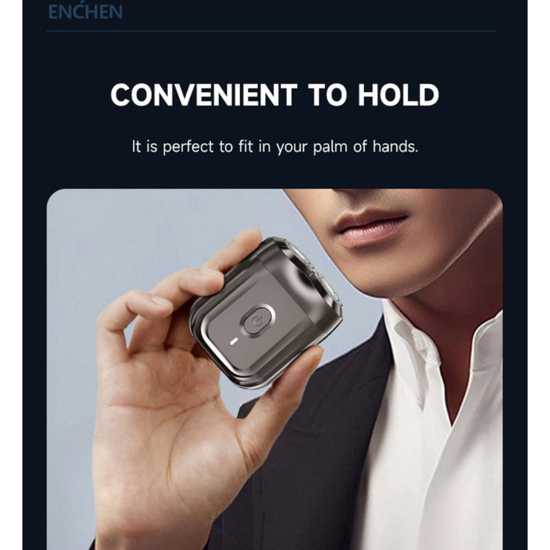 ENCHEN Mini 6 Portable Electric Shaver, 2-Direction Flex Heads, Self-Sharpening Blades, USB Type-C