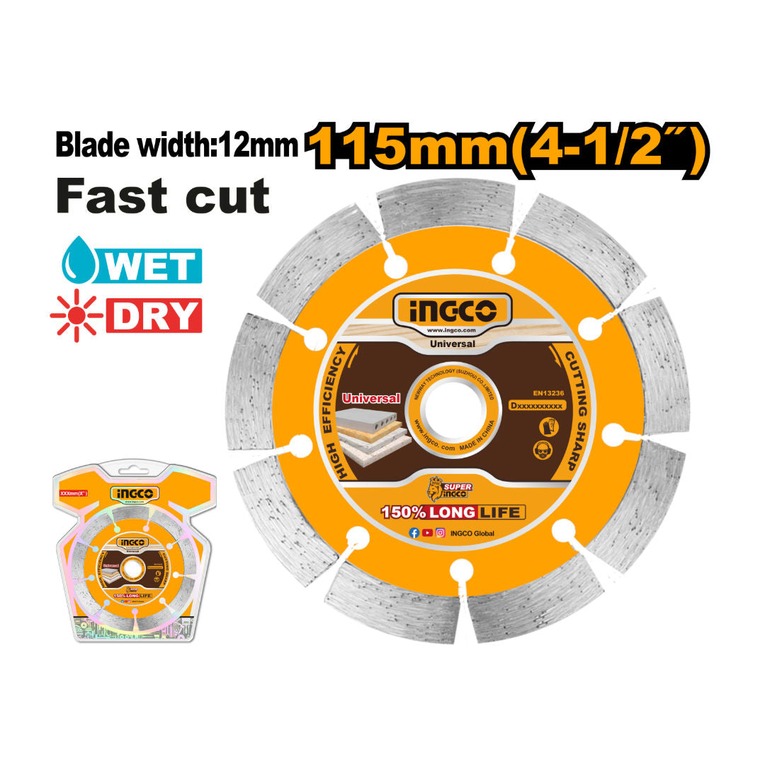 INGCO Dry Diamond Disc, Stone & Marble Cutting Blade