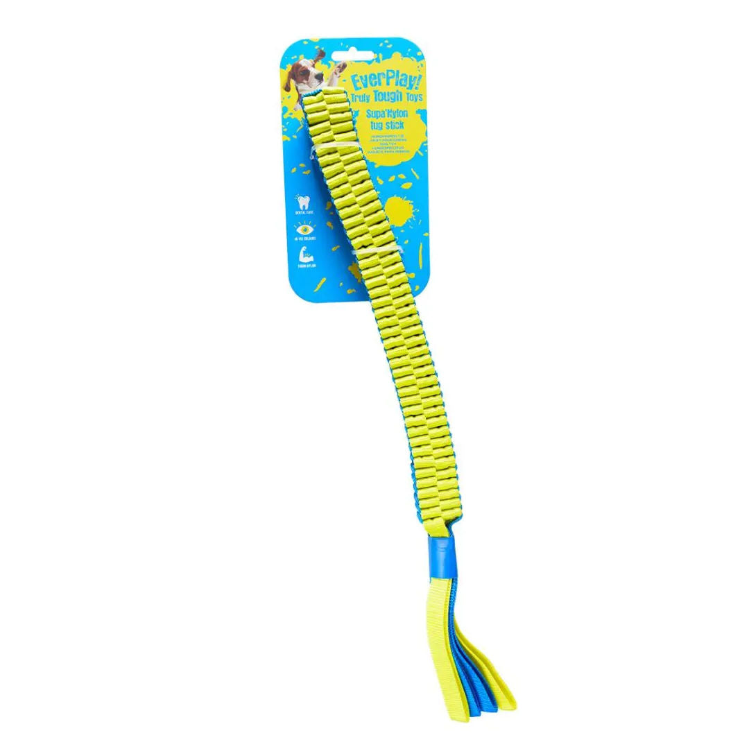 Duvo+ Supa' Nylon Tug Stick, S - 30x30cm, Blue/Yellow