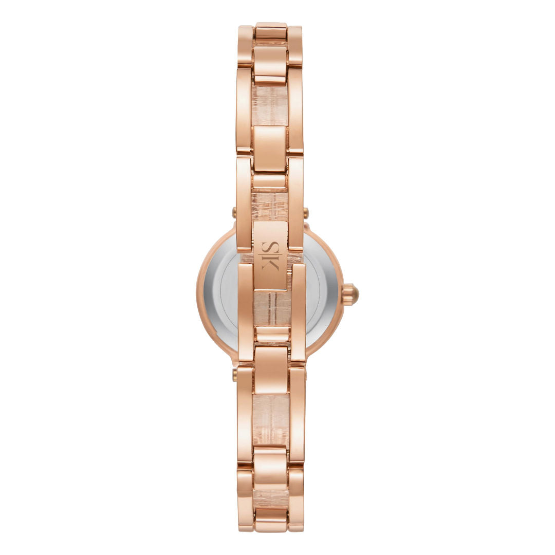 KENNETH SCOTT Rose Gold Analog Stainless Steel Strap Watch, K23516-RBKL Series