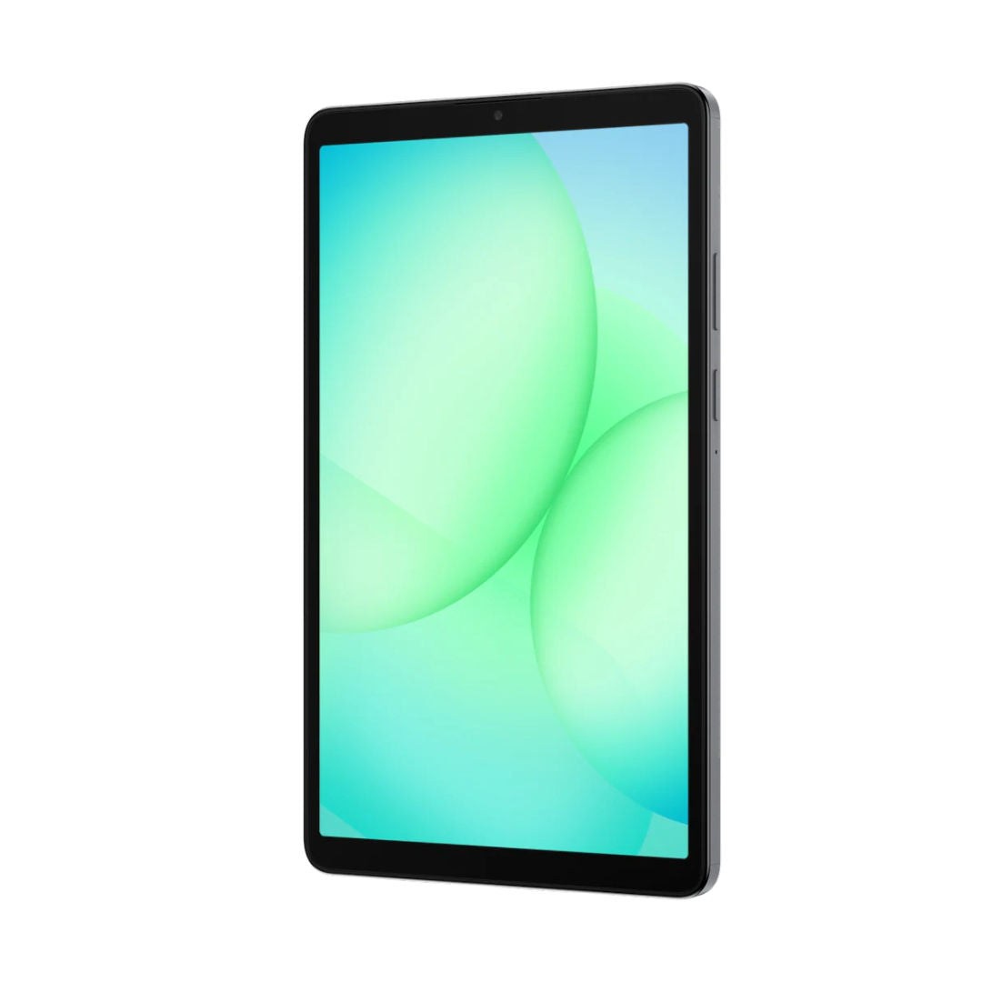 جهاز لوحي Samsung Galaxy Tab A11 مزود بشاشة TFT LCD مقاس 8.7 بوصة واتصال 4G LTE وذاكرة وصول عشوائي (RAM) سعة 8 جيجابايت وذاكرة تخزين سعة 128 جيجابايت، لون رمادي