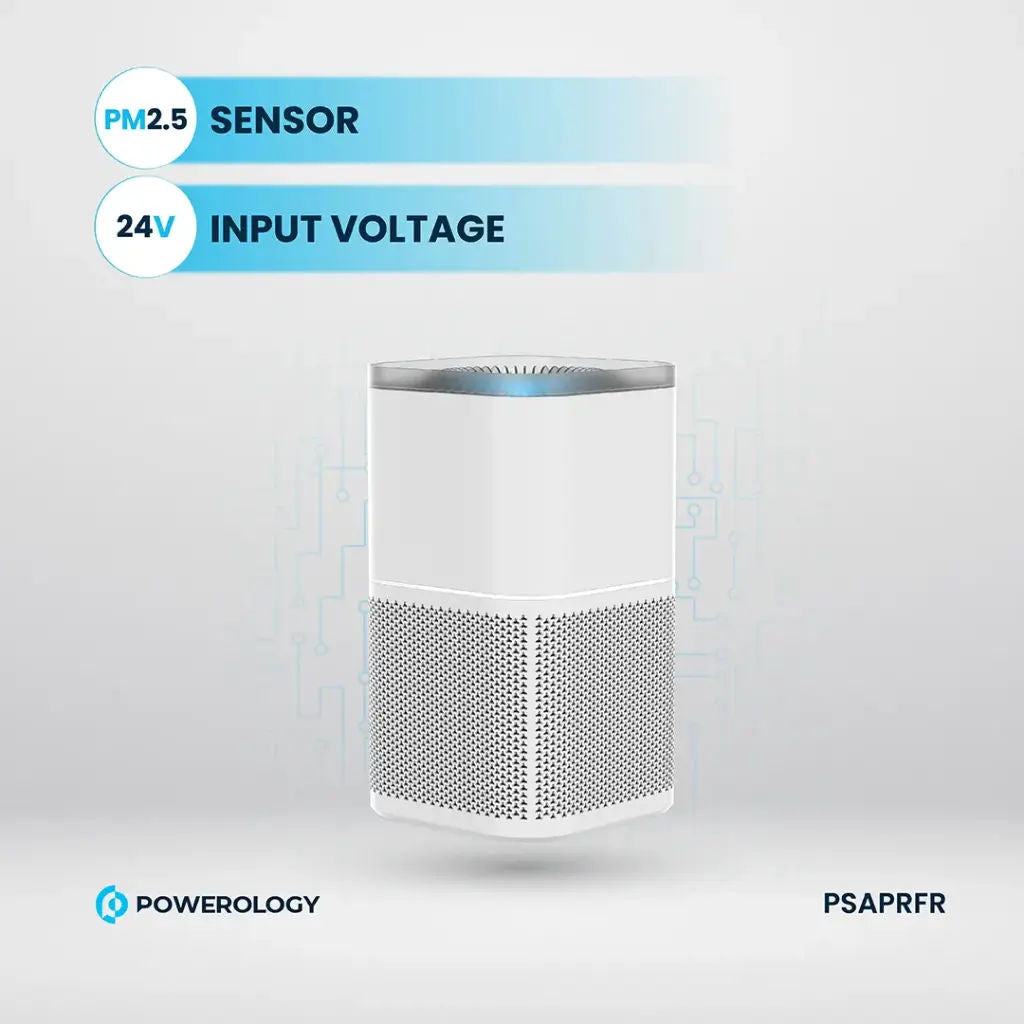 Powerology Smart Air Purifier Eliminate Odor & Smoke, White