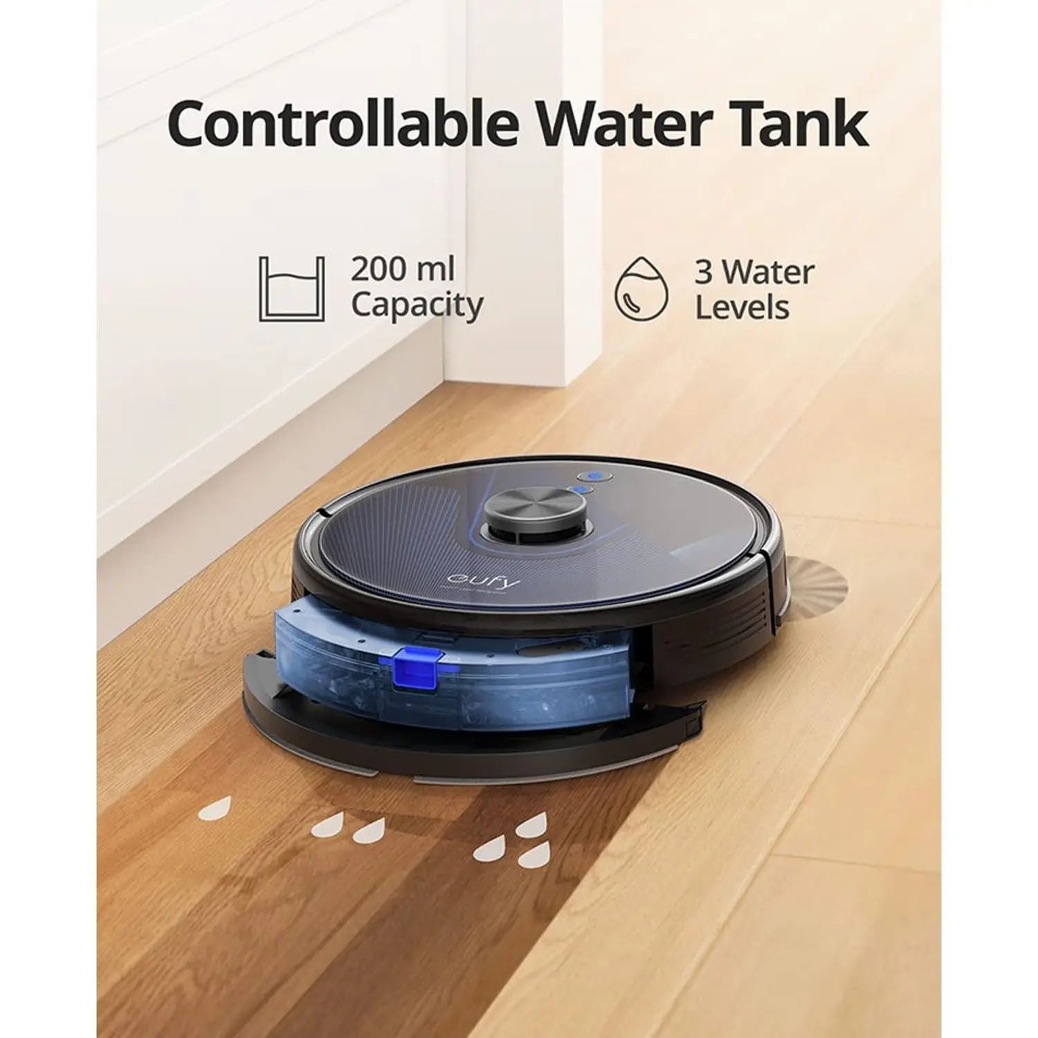 Anker Eufy RoboVac L35 Hybrid+ Robotic Vacuum Cleaner, 3200Pa Smart LiDAR Navigation Robot Vacuum & Mop