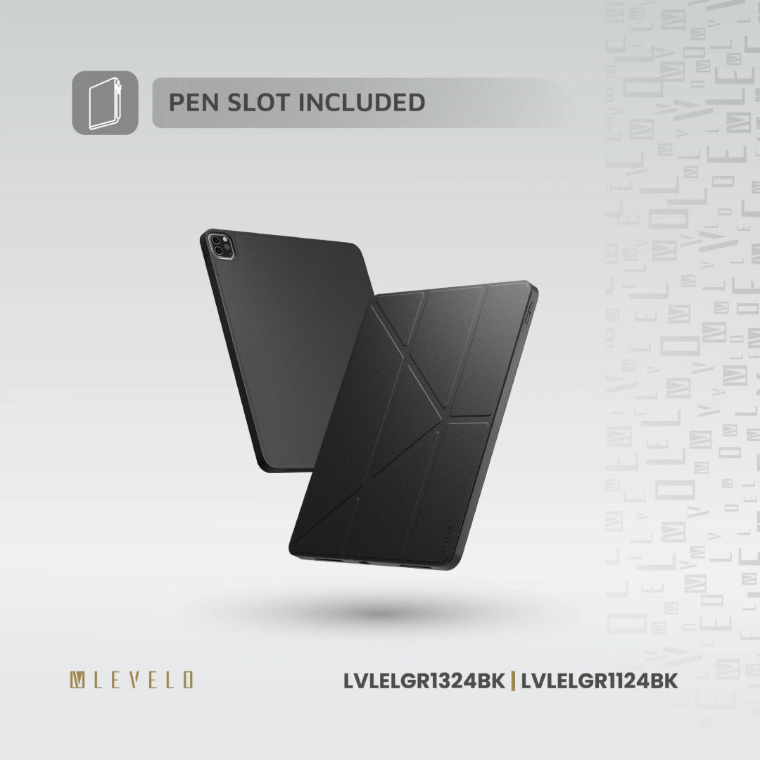 Levelo Elegante Hybrid Leather Magnetic Case for Apple iPad series, Shockproof