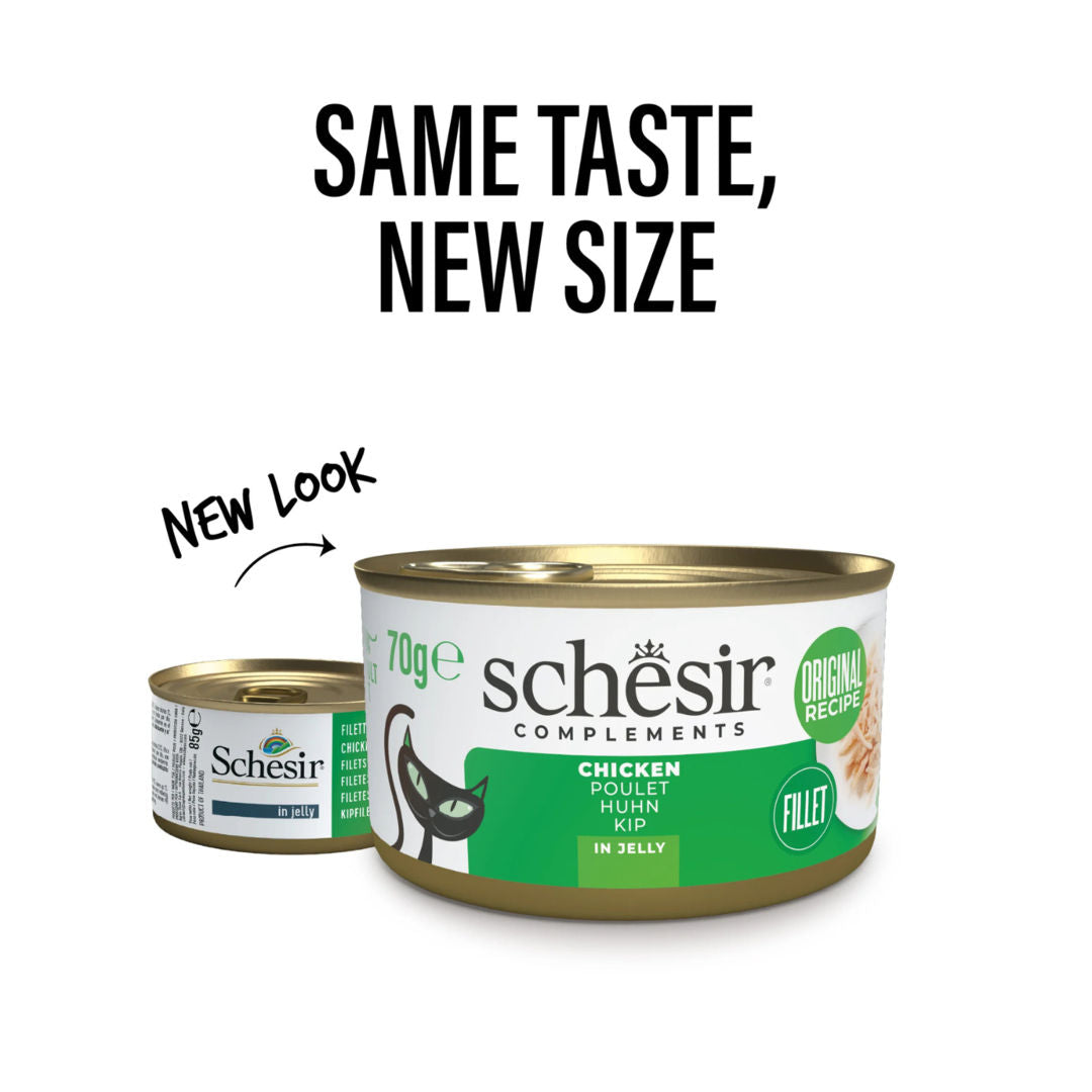 Schesir Complements Cat Wet Food in Jelly Can, 70g