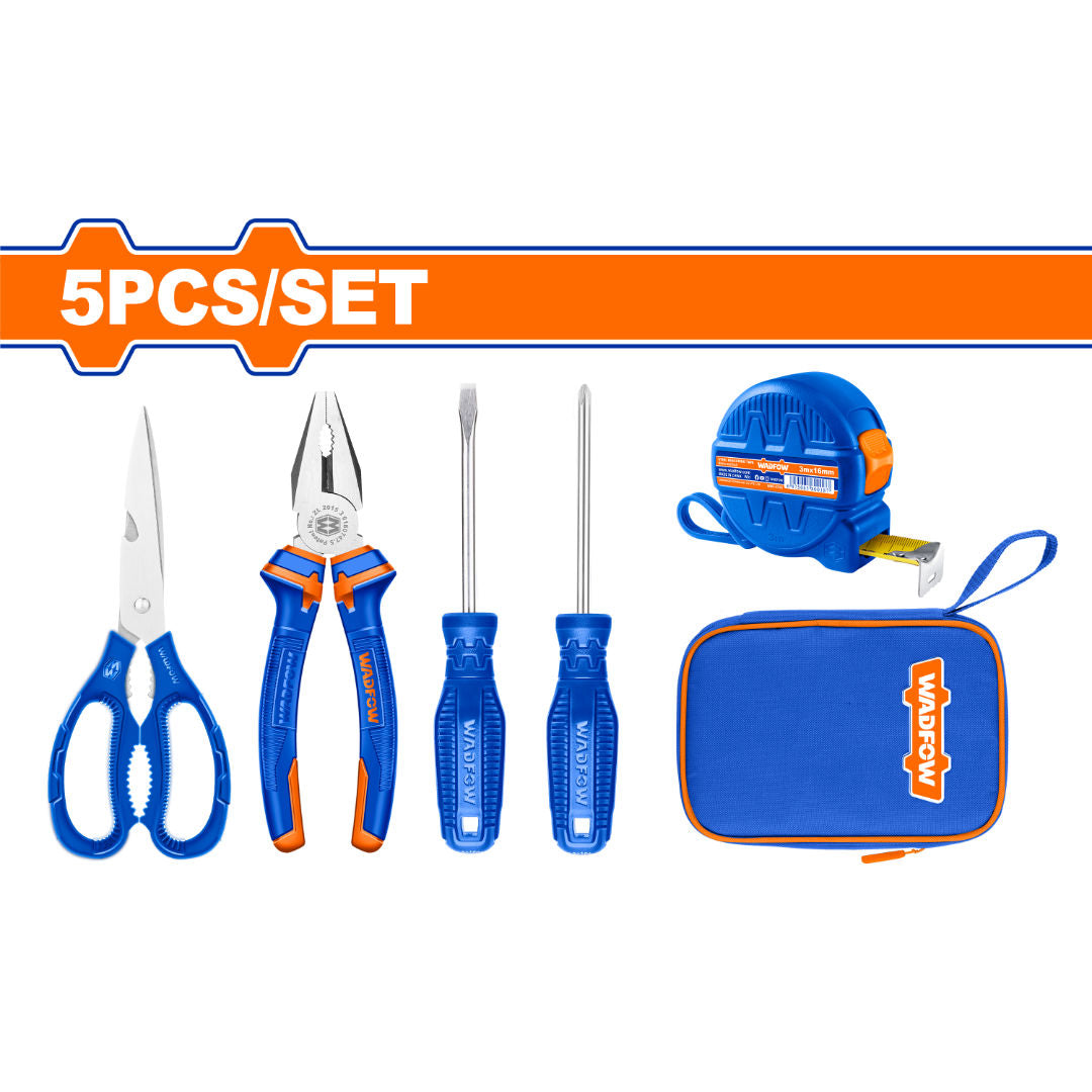 WADFOW 5 Pieces Hand Tools Set, Stainless Steel